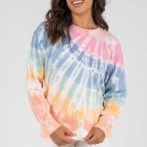 Rip Curl Wipeout Crewneck Tie Dye Sweatshirt | M